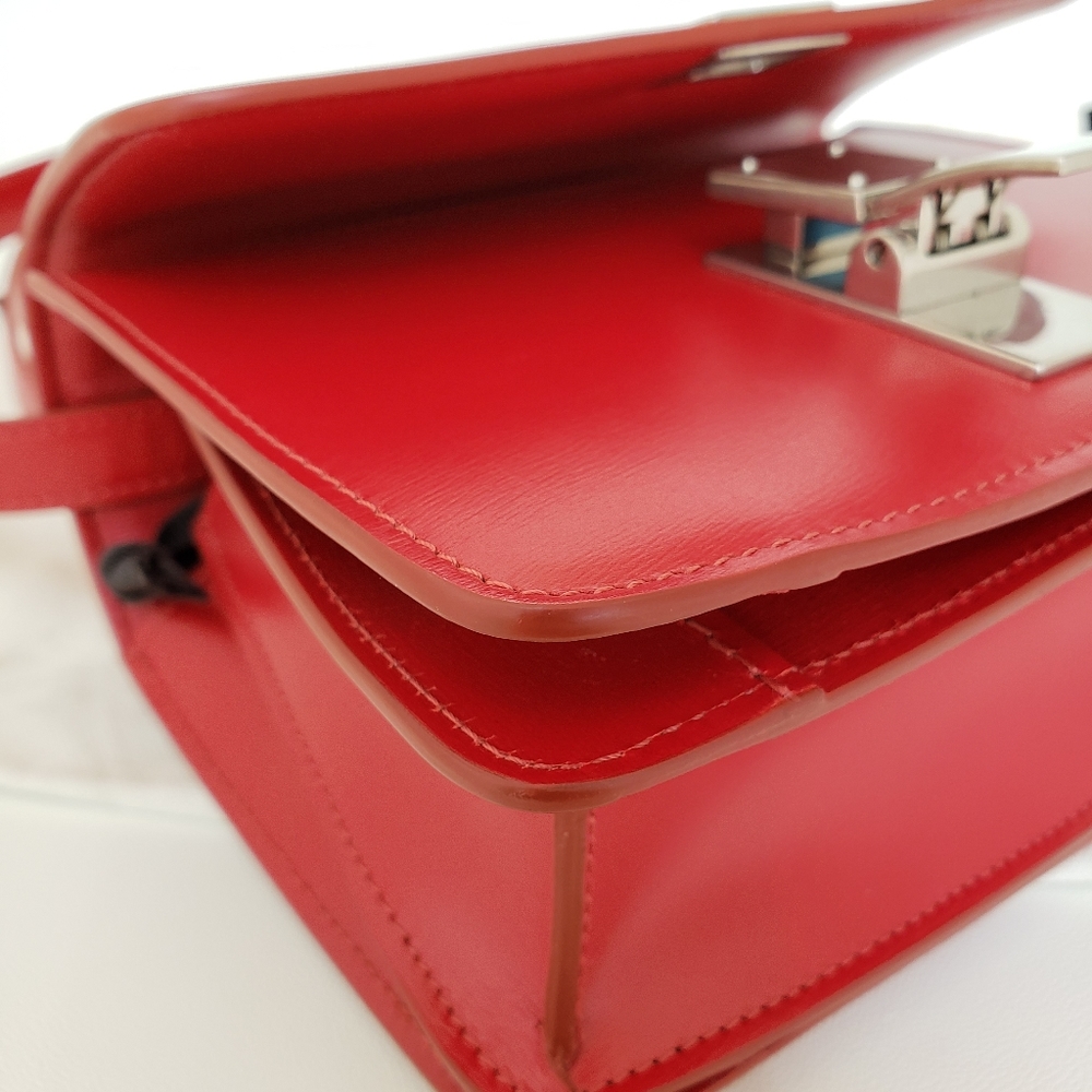 New Celine Paris Small Box Red bag - Picture 10 of 15